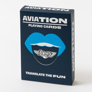 Cartas de baralho de gírias da aviação