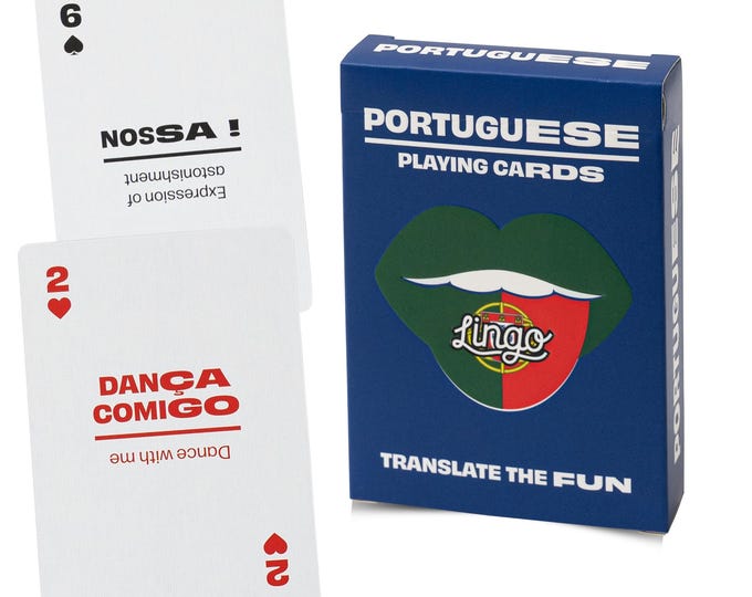 Portuguese (European) Lingo Playing Cards
