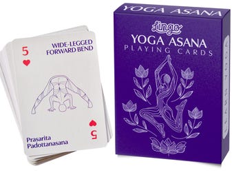 Lingo Yoga Asana Playing Cards – Yoga Flow with 52 Poses & 2 Mantras