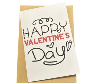 Valentine's Day Card, Valentine's Card, Valentine's Day, Blank Card, Greeting Card, Happy Valentine's Day, Love Card, Card