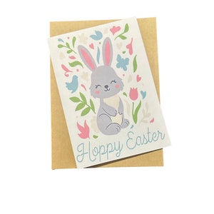 Carte de Pâques, Carte de vœux, Carte vierge, Carte de voeux, Pâques, Lapin de Pâques, Joyeuses Pâques