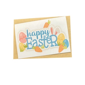 Carte de Pâques, Carte de vœux, Carte vierge, Carte de voeux, Pâques, Lapin de Pâques, Joyeuses Pâques