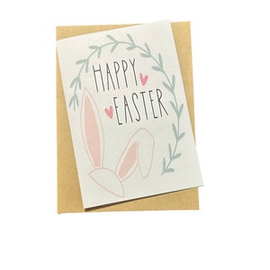 Carte de Pâques, Carte de vœux, Carte vierge, Carte de voeux, Pâques, Lapin de Pâques, Joyeuses Pâques