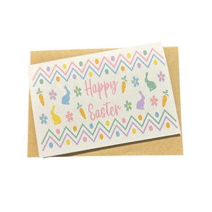 Carte de Pâques, Carte de vœux, Carte vierge, Carte de voeux, Pâques, Lapin de Pâques, Joyeuses Pâques