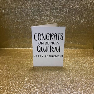 Retirement Card, Retirement, Leaving Card, Retiring, Printed Retirement Card, Retire, Blank Card, Greeting Card