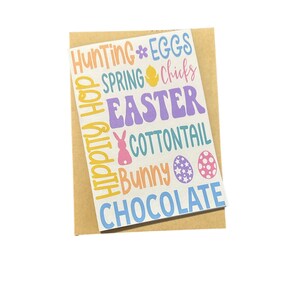 Carte de Pâques, Carte de vœux, Carte vierge, Carte de voeux, Pâques, Lapin de Pâques, Joyeuses Pâques