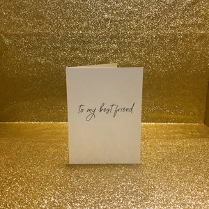 Friendship Card, Relationships, Best Friends, Friendship, Card for Friends, Printed Card, Blank Card, Greeting Card