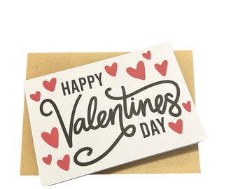 Valentine's Day Card, Valentine's Card, Valentine's Day, Blank Card, Greeting Card, Happy Valentine's Day, Love Card, Card