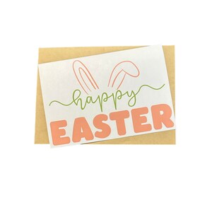 Carte de Pâques, Carte de vœux, Carte vierge, Carte de voeux, Pâques, Lapin de Pâques, Joyeuses Pâques