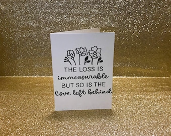 Sympathy Card, Sympathy, Loss Card, Retiring, Printed Sympathy Card, Grief, Blank Card, Greeting Card