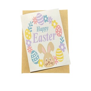Carte de Pâques, Carte de vœux, Carte vierge, Carte de voeux, Pâques, Lapin de Pâques, Joyeuses Pâques