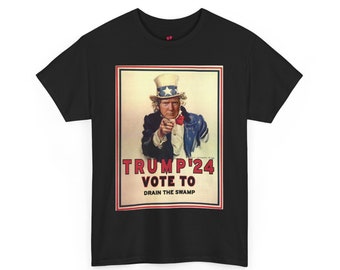 Camicia Trump Uncle Sam, camicia Donald Trump per il Presidente 2024, camicia Trump divertente