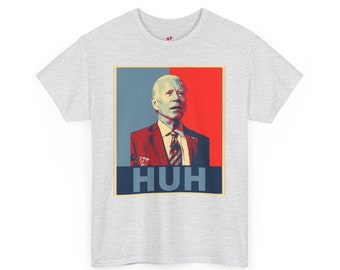 Maglietta Biden “Huh”, maglietta Donald Trump for President 2024, maglietta Trump divertente