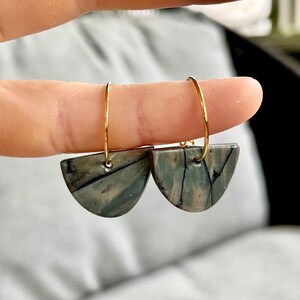 Faux gemstone earrings