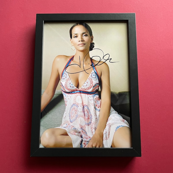 Framed HALLE BERRY - Authentic Hand-Signed Photo Autograph With CoA