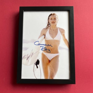 Framed CAMERON DIAZ - Authentic Hand-Signed Photo Autograph With CoA