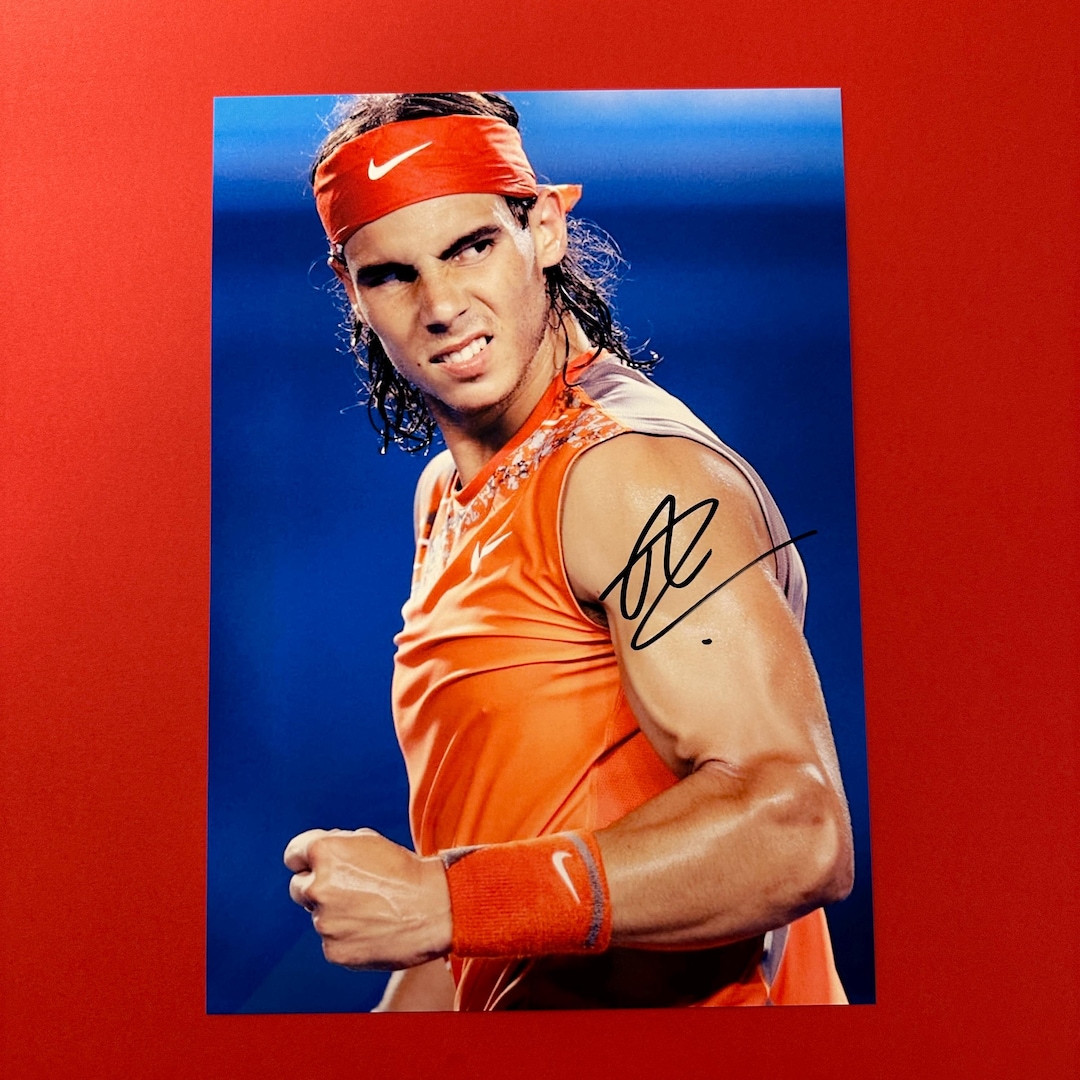 ラファエル ナダル選手サイン入り写真 ラファエル・ナダル - 本物の直筆サイン入り写真サイン、COA付き