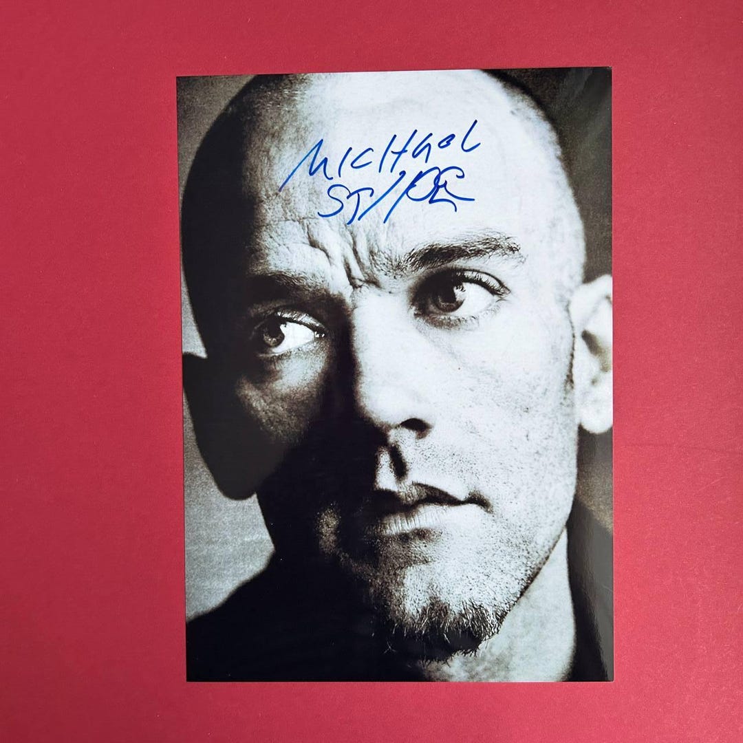 Michael Stipe R.E.M. サイン入写真集 REM MICHAEL STIPE / R.E.M. - Authentic Hand-signed Photo Autograph