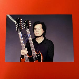 JIMMY PAGE / Led Zeppelin - Authentic Hand-Signed Photo Autograph With CoA