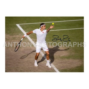 ROGER FEDERER - Authentic Hand-Signed Photo Autograph With CoA