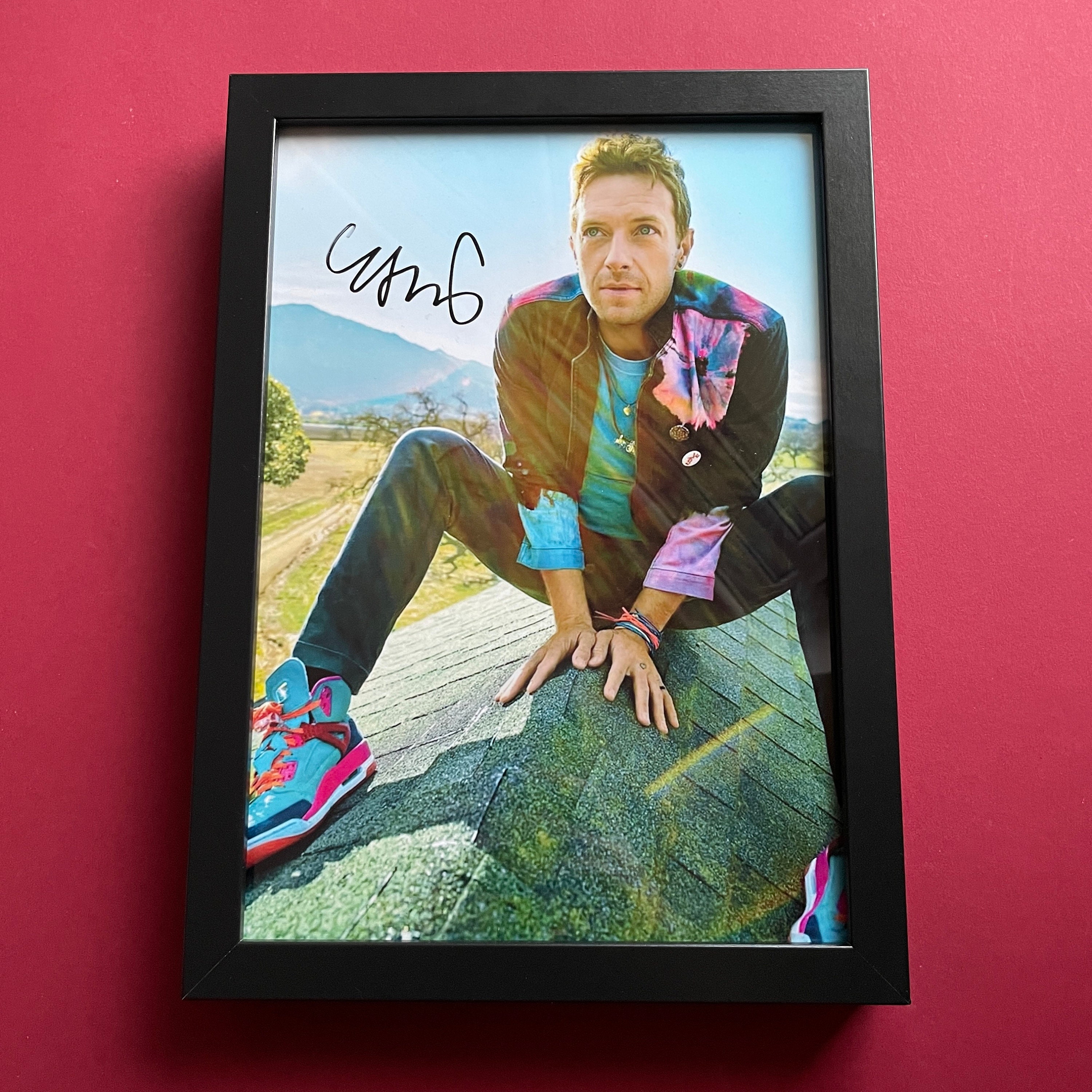 クリス・マーティン ChrisMartin サイン入り写真 Framed CHRIS MARTIN / Coldplay - Authentic Hand-Signed Photo