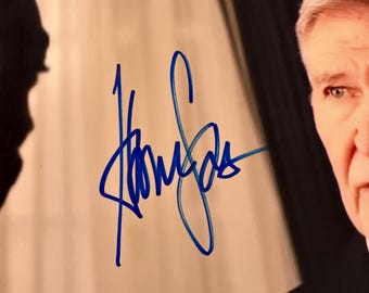 ハリソンフォード直筆サイン入り2Lサイズ写真…スターウォーズ 直筆サイン入り TOPPS スターウォーズ オフィシャルフォト ハン・ソロ