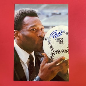 Rare PELE - Authentic Hand-Signed Photo Autograph With CoA