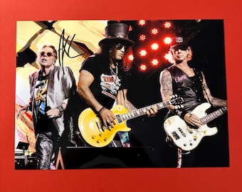 アクセル・ローズ 直筆サイン入り ガンズ・アンド・ローゼズ ファンコ