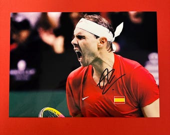 ロジャー・フェデラー & ラファエル・ナダル サイン入り写真 本物証明書付き ロジャー・フェデラー & ラファエル・ナダル 直筆サイン入り写真