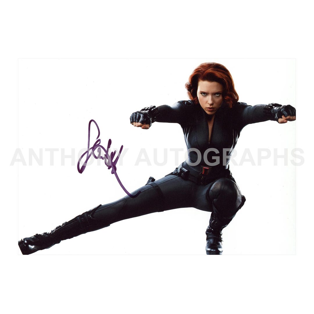 SCARLETT JOHANSSON / Marvel Avengers - Authentic Hand-signed Photo ...