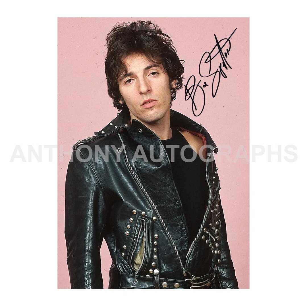 BRUCE SPRINGSTEEN - Authentic Hand-signed Photo Autograph With Coa - Etsy