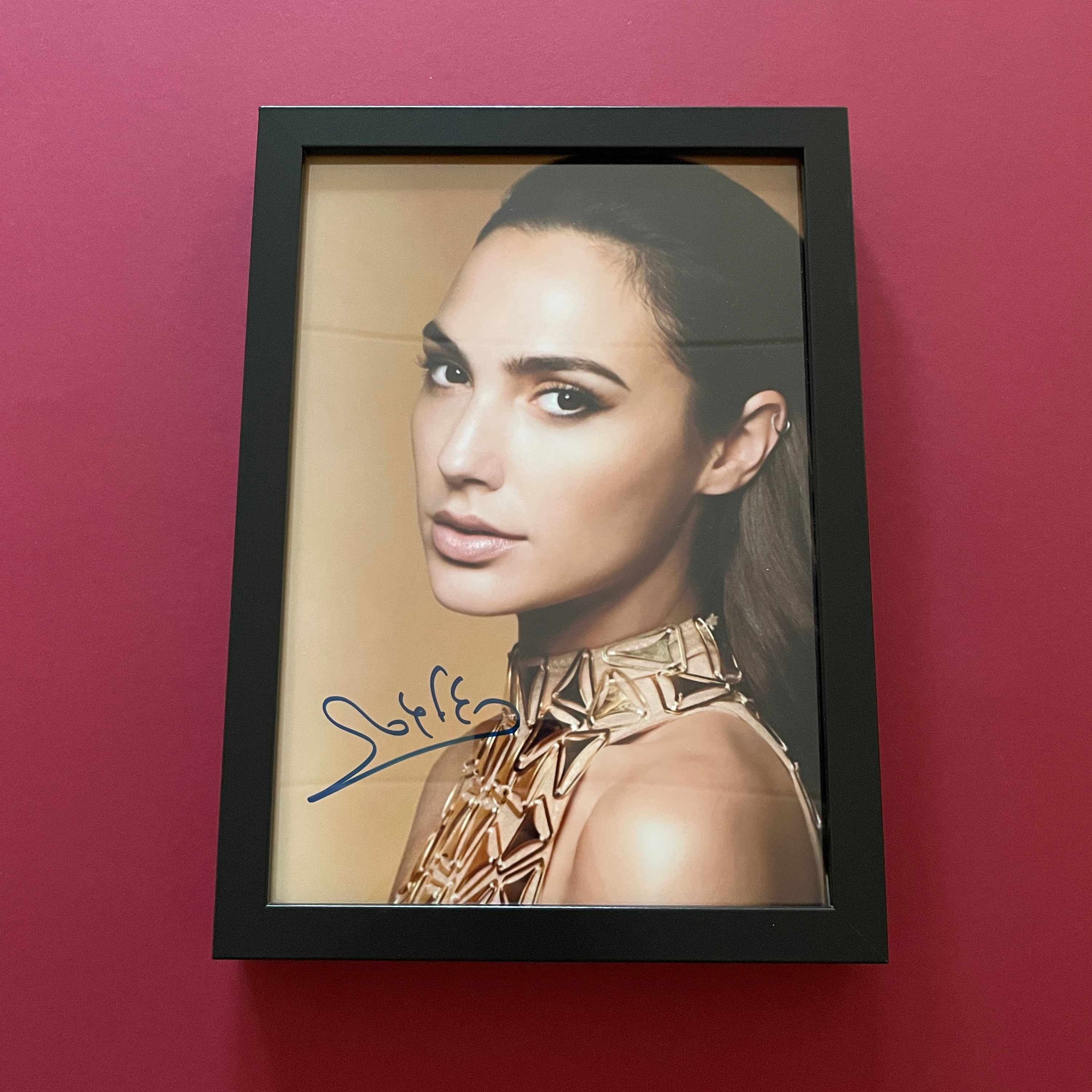 Framed GAL GADOT Authentic Handsigned Photo Autograph With COA Etsy