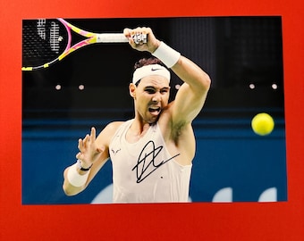 ラファエル・ナダル - 本物の直筆サイン入り写真サイン、COA付き