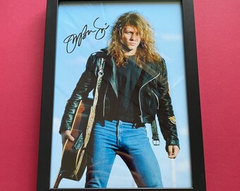 Framed JON BON JOVI - Authentic Hand-Signed Photo Autograph With CoA