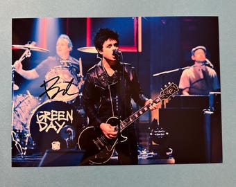 グリーン・デイ 直筆サイン入り写真3枚セット – ビリー・ジョー