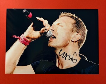CHRIS MARTIN / COLDPLAY - Authentic Hand-signed Photo Autograph With ...