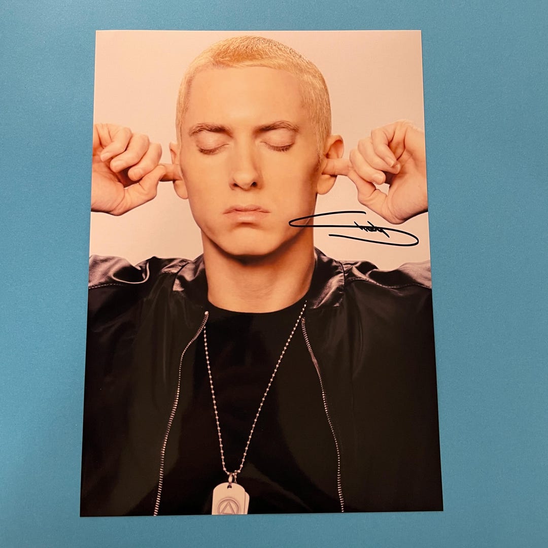 EMINEM - Authentic Hand-signed Photo Autograph With Coa - Etsy