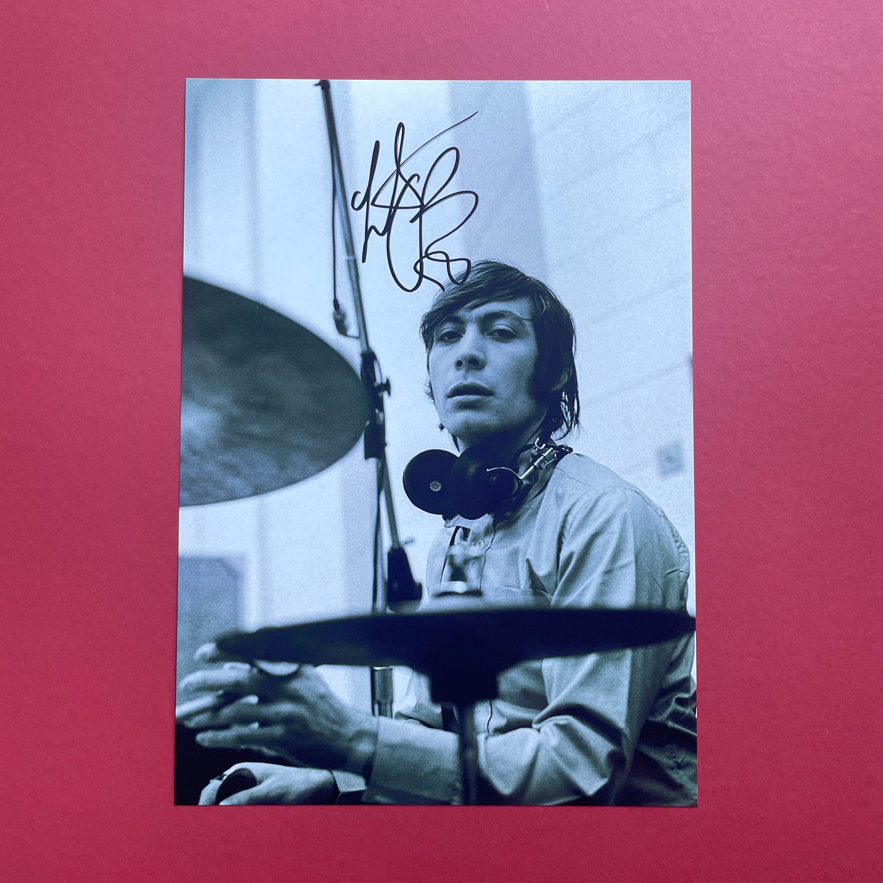 CHARLIE WATTS / the Rolling Stones - Authentic Hand-signed Photo