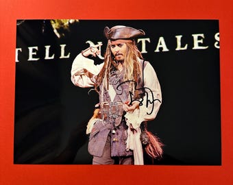 ジョニー・デップ 直筆サイン入り 11x14 ドニー・ブラスコ写真 BECKETT