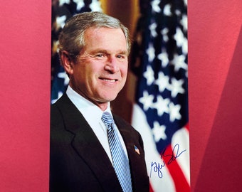 GEORGE W. BUSH - Authentic Hand-Signed Photo Autograph With CoA