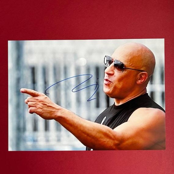 VIN DIESEL Fast Furious Authentic Hand-signed Photo