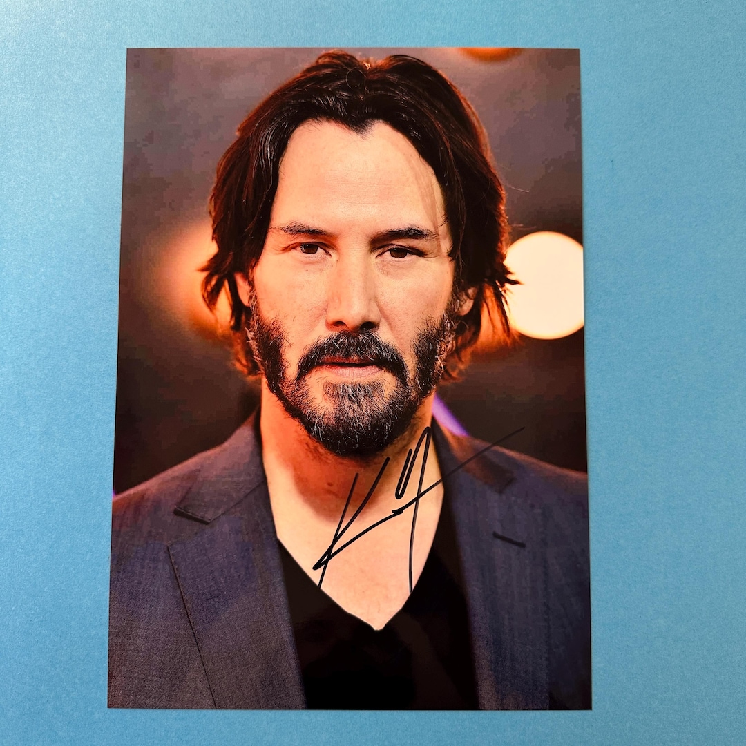 KEANU REEVES - Authentic Hand-signed Photo Autograph With Coa - Etsy