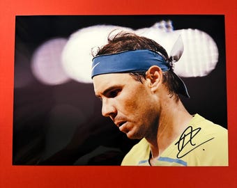 ラファエル・ナダル - 本物の直筆サイン入り写真サイン、COA付き