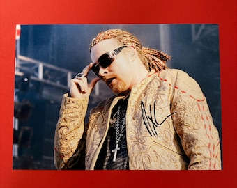 AXL ROSE / Guns'N'Roses - Authentic Hand-Signed Photo Autograph With CoA