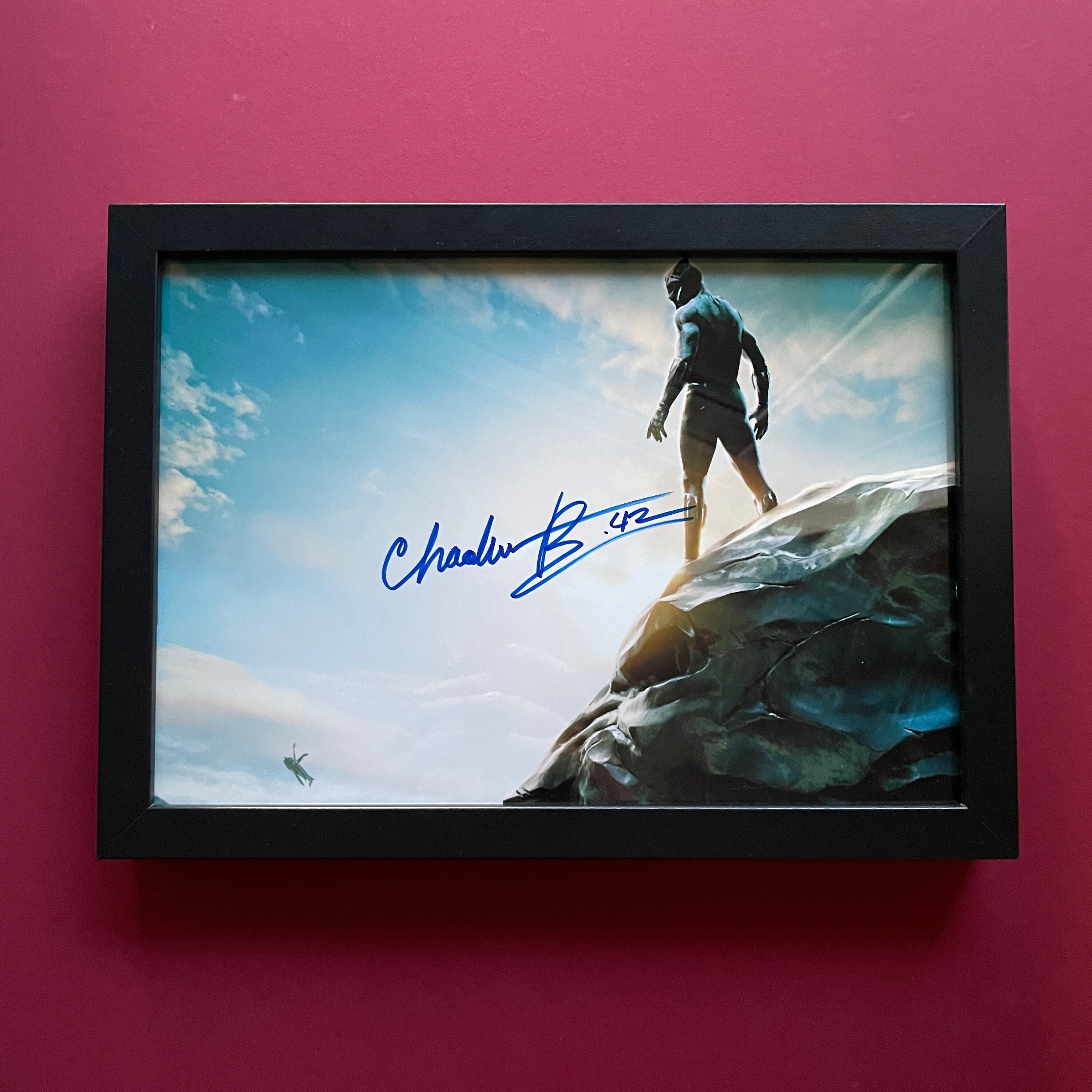 Chadwick Boseman “42” Signed Movie Poster PSA/DNA Jackie Robinson