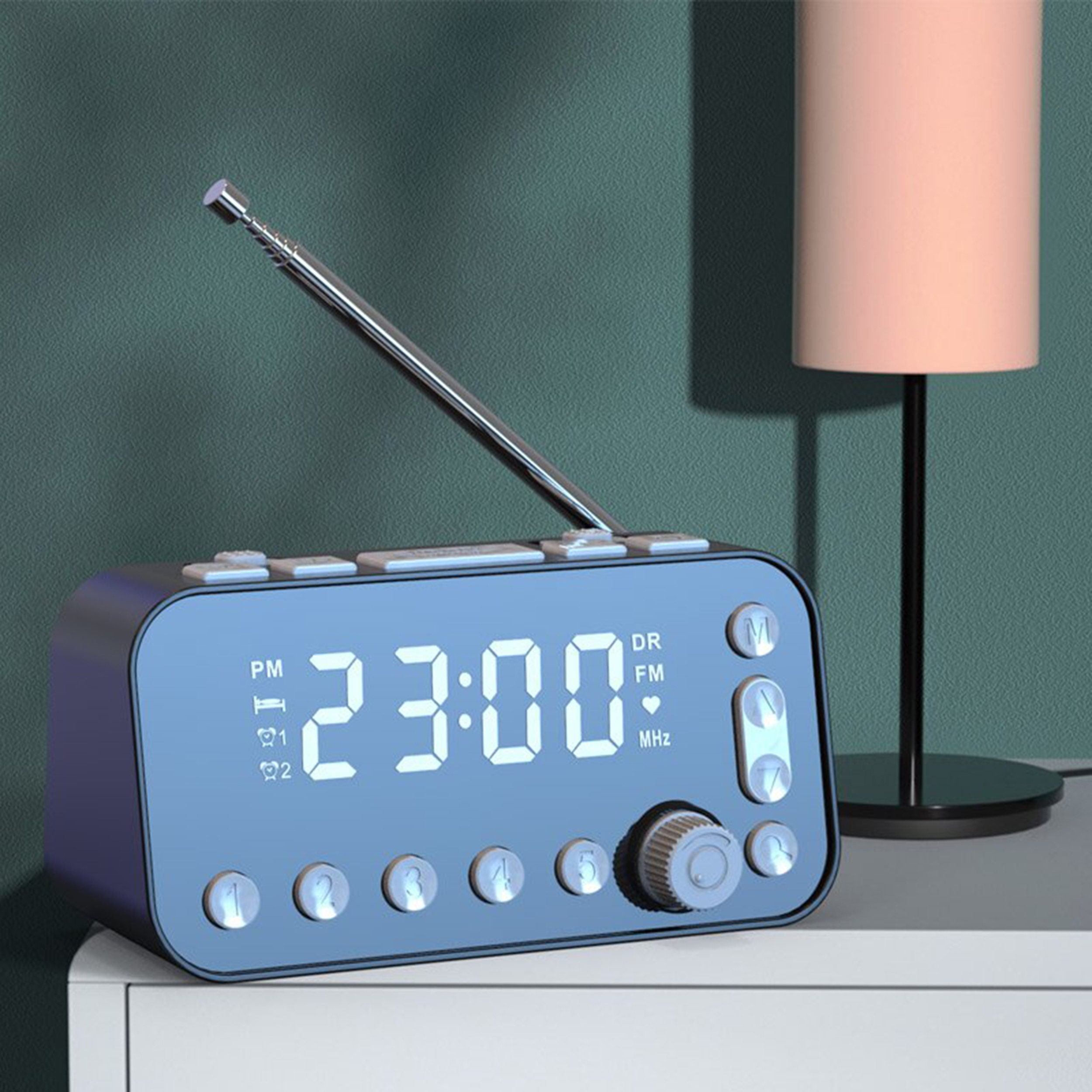 Retro Desk/Table AM/FM Alarm Clock munimoro.gob.pe