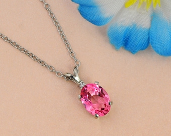 Pink Topaz Heart .925 Sterling Silver Pendant .75" FREE SHIPPING Pink Topaz Heart .925 Sterling Silver Pendant .75" FREE SHIPPING