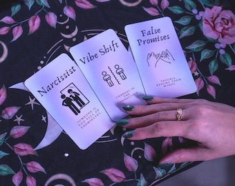 Love Oracle Deck, Cosmic Insights 54 Card Relationship & Clarity Deck (Digital Guidebook included)