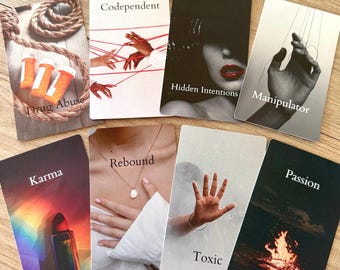 Drama Detox Oracle Deck | 54 Cards for Love Relationships & Singles - PDF Guide Included