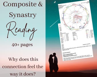 Pacchetto di consulti astrologici sull'amore / Analisi del tema natale composito di sinastria